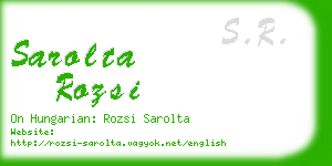 sarolta rozsi business card